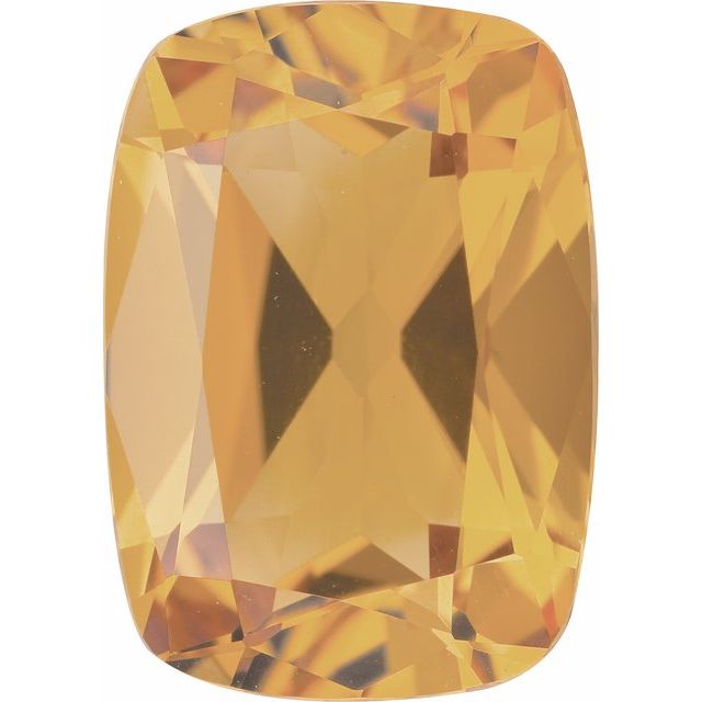 Calibrated Antique Cushion A Grade Yellow Natural Citrine