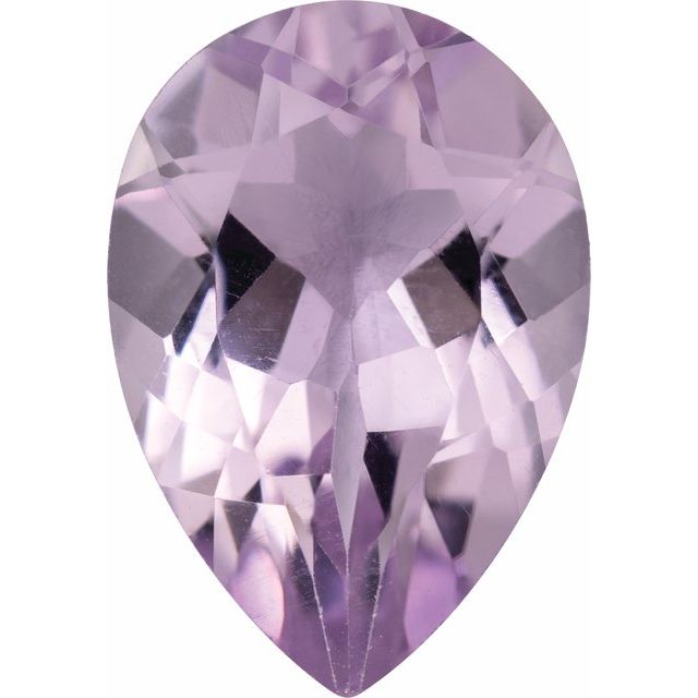 Calibrated Pear Shape A Grade Light Pink Natural Amethyst