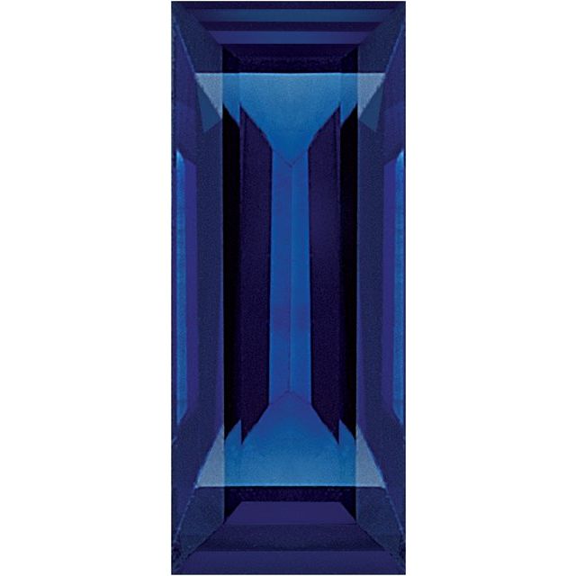 Calibrated Straight Baguette AA Grade Blue Natural Sapphire