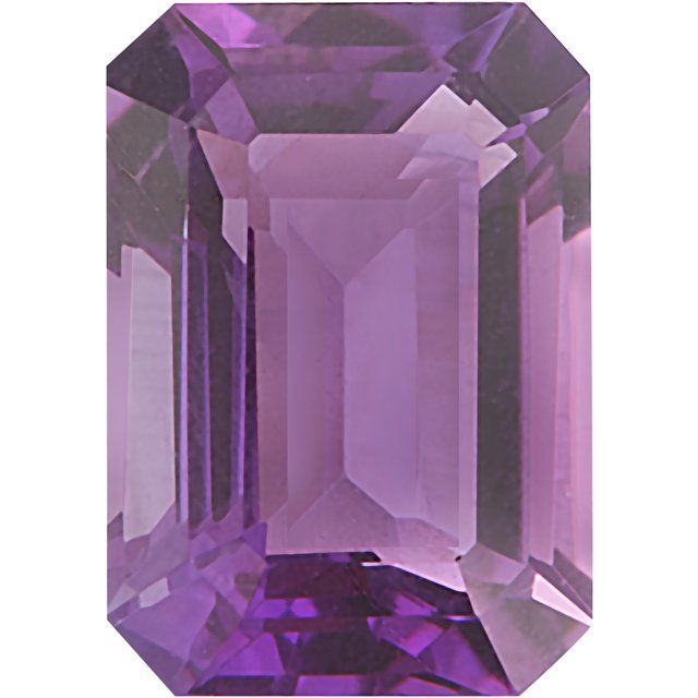 Calibrated Emerald Cut AA Grade Purple Natural Amethyst