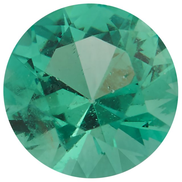 Calibrated Brilliant Round A Grade Green Natural Emerald