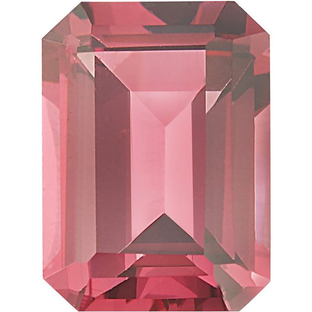 Calibrated Emerald Cut AA Grade Pink, Purple, Red Natural Rhodolite Garnet