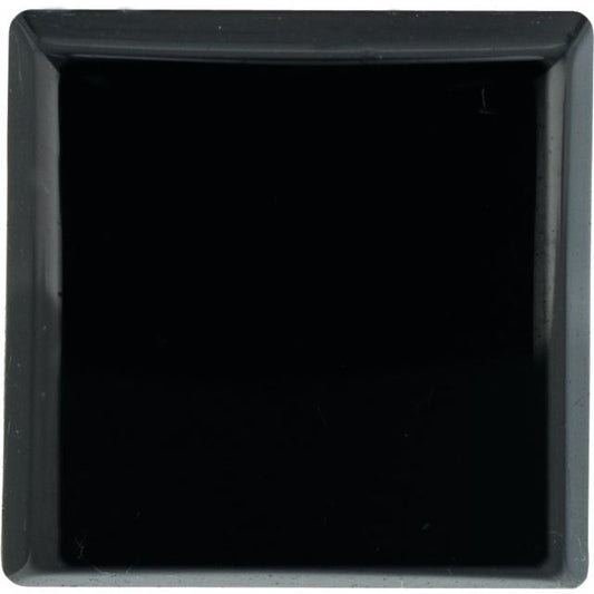 Calibrated Buff Top-cut Square Standard Grade Black Natural Onyx
