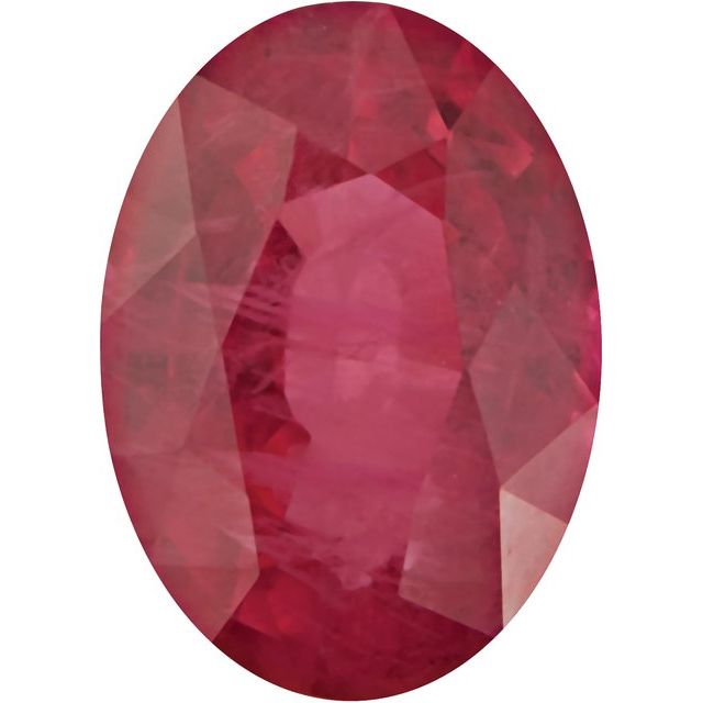 Calibrated Oval A Grade Red Natural Ruby