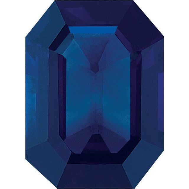 Calibrated Emerald Cut A Grade Blue Natural Sapphire