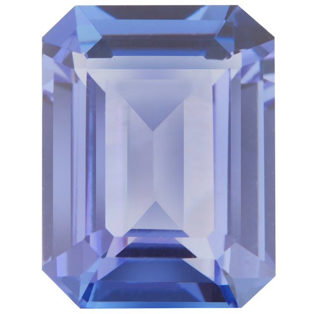 Calibrated Emerald Cut A Grade Blue, Purple Natural Tanzanite