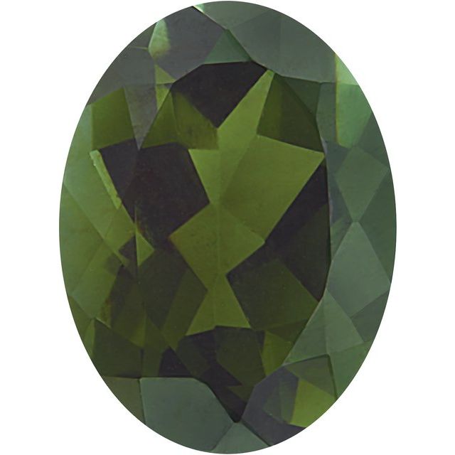 Calibrated Oval Aa Grade Green Natural Tourmaline