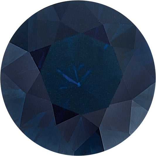Calibrated Brilliant Round B Grade Blue Natural Sapphire