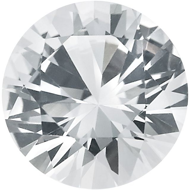 Calibrated Round AA Grade White Natural Sapphire