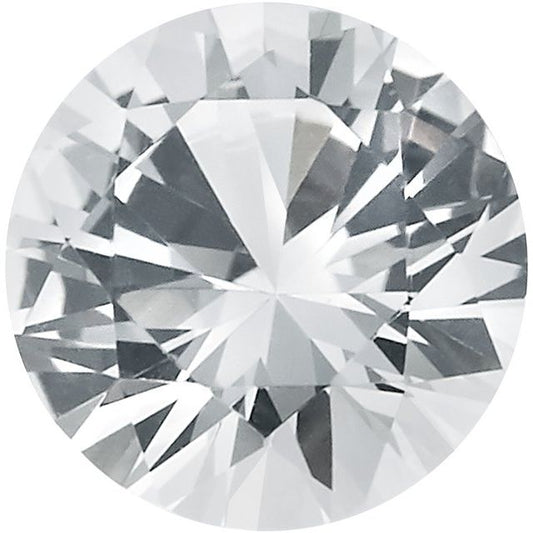 Calibrated Round AA Grade White Natural Sapphire