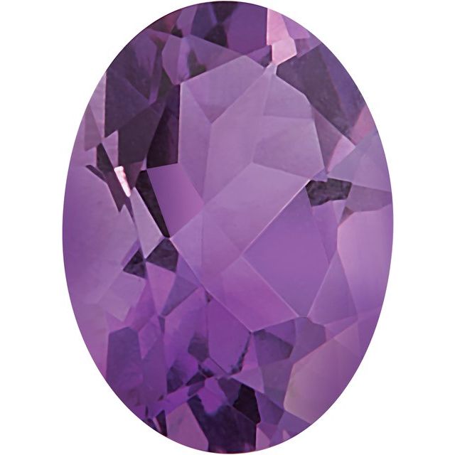 Calibrated Oval A Grade Purple Natural Amethyst