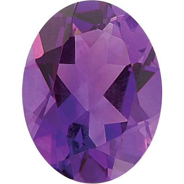 Calibrated Oval AA Grade Purple Natural Amethyst