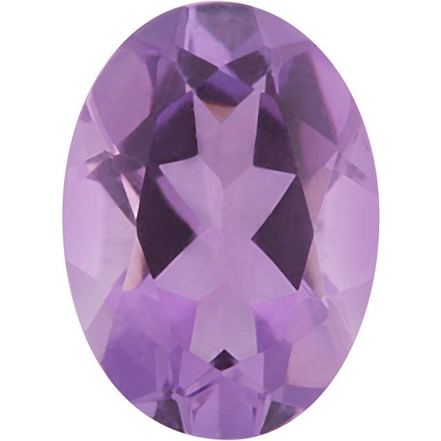 Calibrated Oval B Grade Purple Natural Amethyst