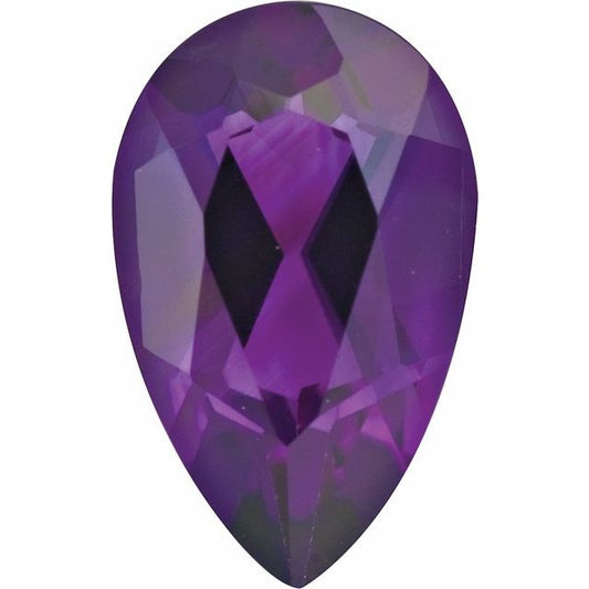 Calibrated Pear AAA Grade Purple Natural Amethyst