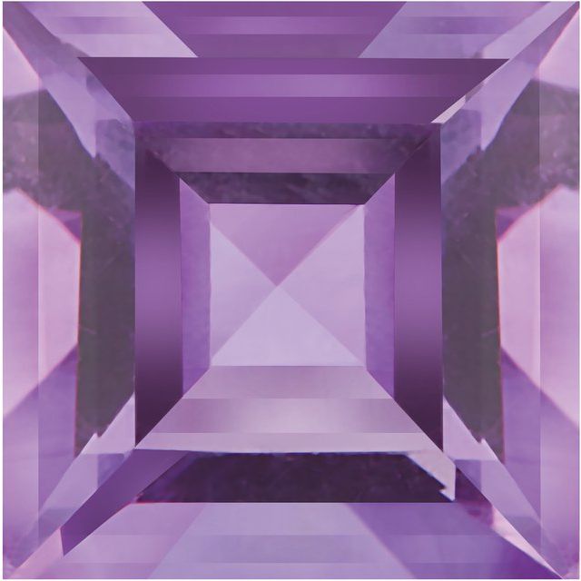 Calibrated Square A Grade Purple Natural Amethyst