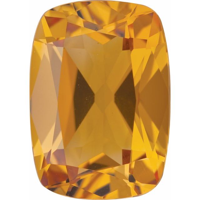 Calibrated Antique Cushion AA Grade Yellow Natural Citrine