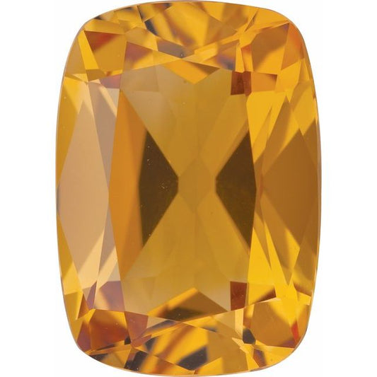 Calibrated Antique Cushion AA Grade Yellow Natural Citrine