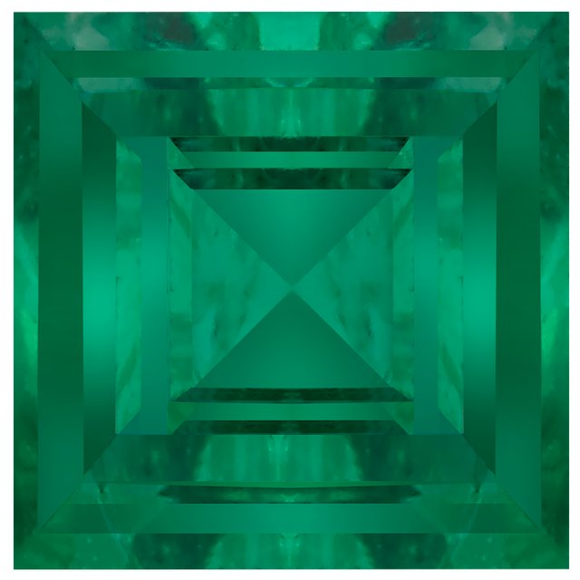 Calibrated Square AA Grade Green Natural Emerald