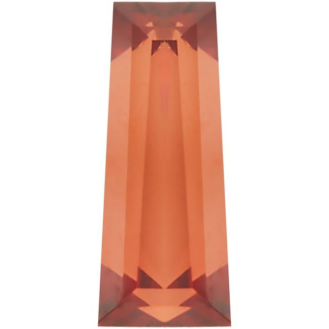 Calibrated Tapered Baguette AA Grade Orange, Red Natural Mozambique Garnet
