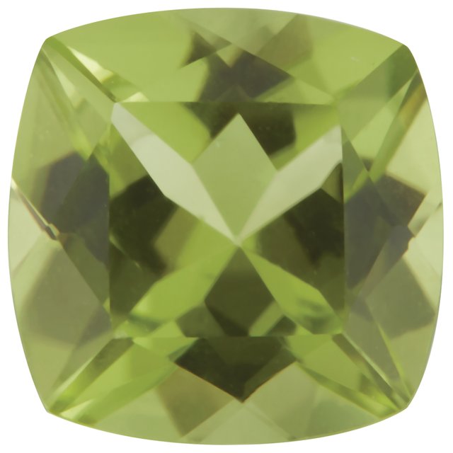 Calibrated Cushion AA Grade Green Natural Peridot