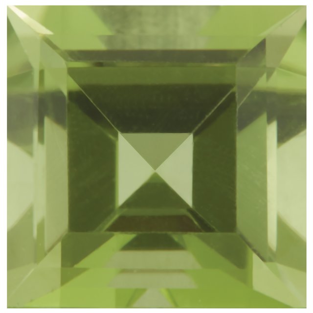 Calibrated Square AA Grade Green Natural Peridot