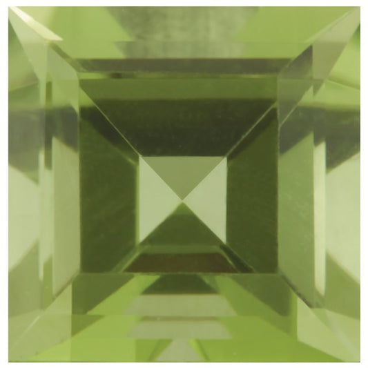 Calibrated Square AA Grade Green Natural Peridot