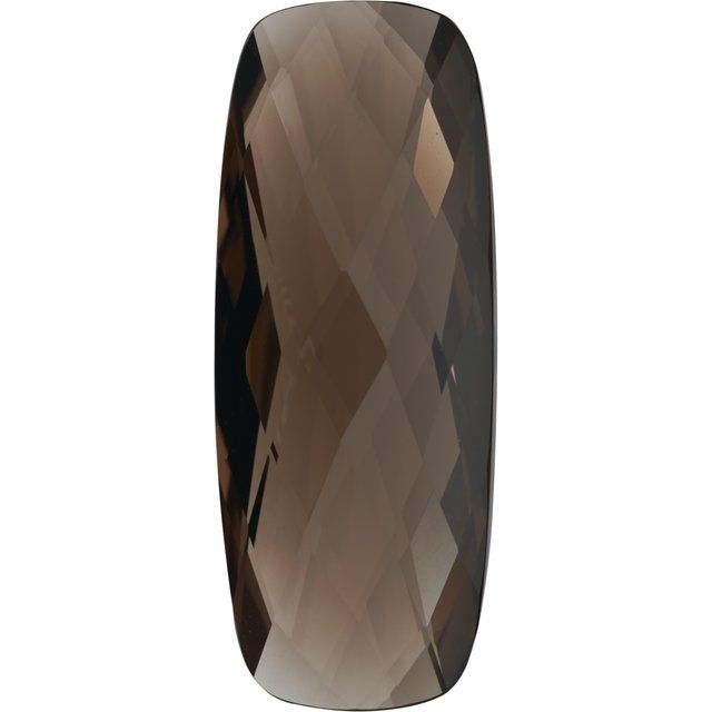 Calibrated Checkerboard Antique Cushion AA Grade Brown Natural Quartz