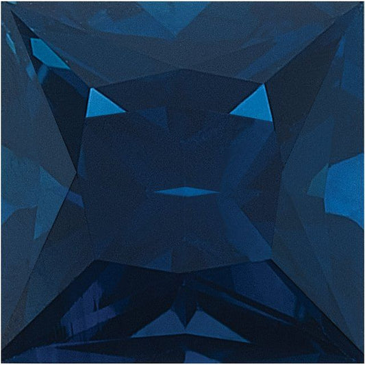 Calibrated Princess Cut Square B Grade Blue Natural Sapphire