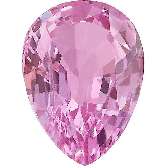 Calibrated Pear A Grade Pink Natural Sapphire