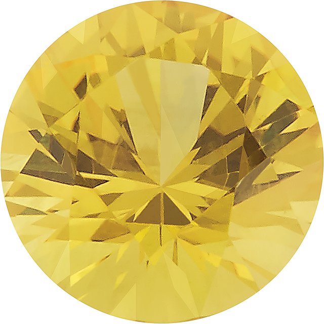 Calibrated Brilliant Round AA Grade Yellow Natural Sapphire