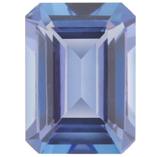 Calibrated Emerald Cut AAA Grade Blue, Purple Natural Tanzanite