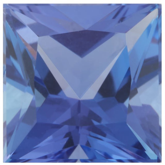 Calibrated Princess Cut Square AAA Grade Blue, Purple Natural Tanzanite