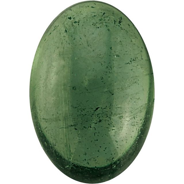 Calibrated Cabochon Oval A Grade Green Natural Tourmaline
