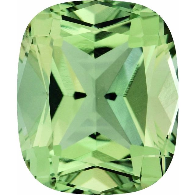 Calibrated Antique Cushion A Grade Green Natural Quartz