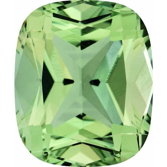 Calibrated Antique Cushion A Grade Green Natural Quartz
