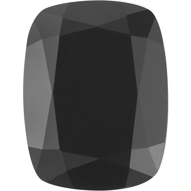 Calibrated Antique Cushion Standard Grade Black Natural Onyx
