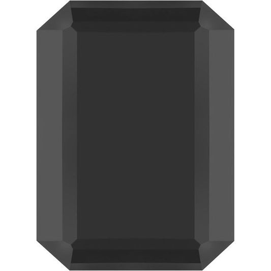 Calibrated Emerald Cut Standard Grade Black Natural Onyx