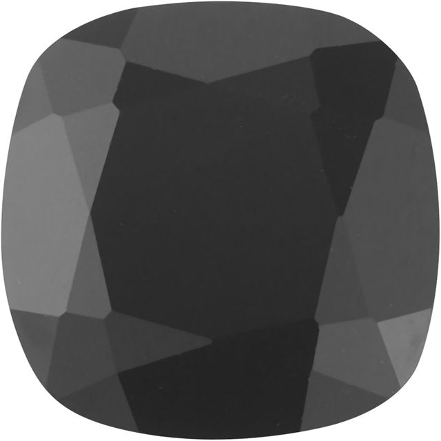 Calibrated Cushion Standard Grade Black Natural Onyx