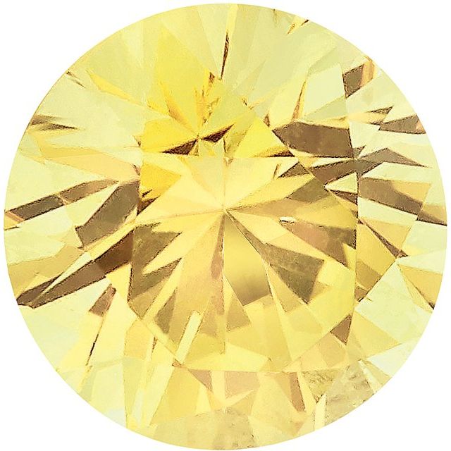 Calibrated Brilliant Round A Grade Yellow Natural Sapphire