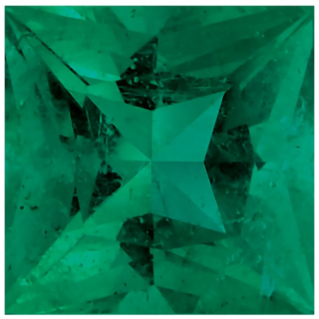 Calibrated Princess Cut Square AA Grade Green Natural Emerald