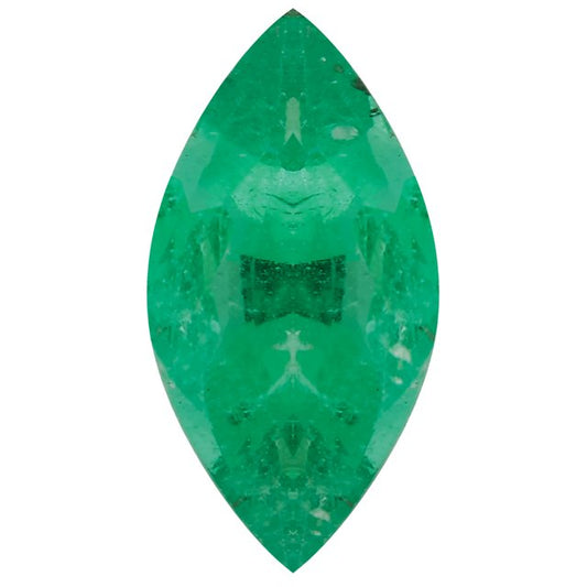 Calibrated Marquise A Grade Green Natural Emerald