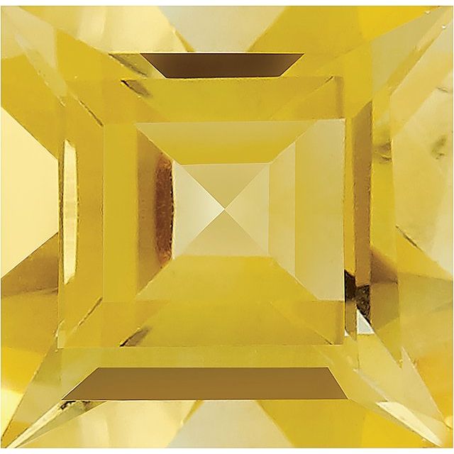 Calibrated Square AA Grade Yellow Natural Sapphire