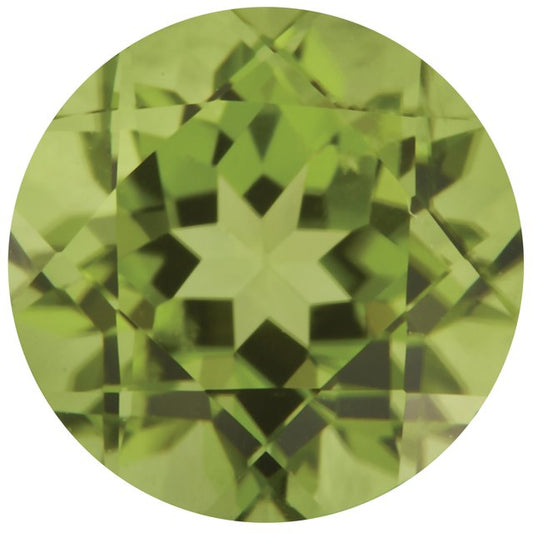 Calibrated Round AA Grade Green Natural Peridot