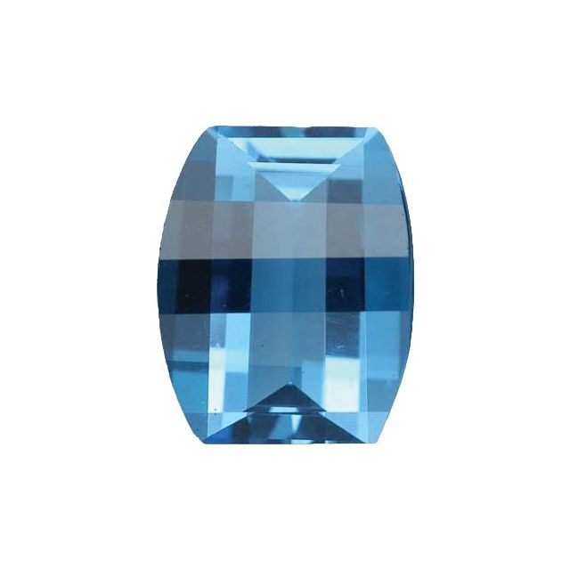 Calibrated Fantasy-Roll Top Barrel Standard Grade Blue Natural Topaz