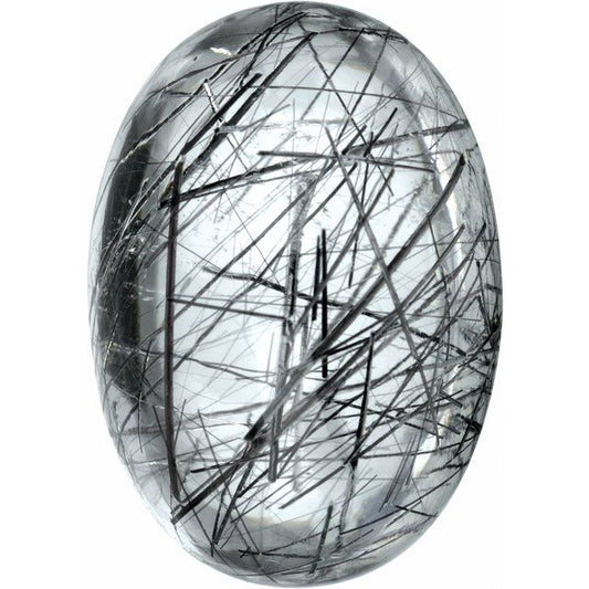 Calibrated Cabochon Oval AA Grade Black, Gray, White Natural Quartz