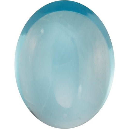 Calibrated Cabochon Oval AA Grade Blue Natural Topaz