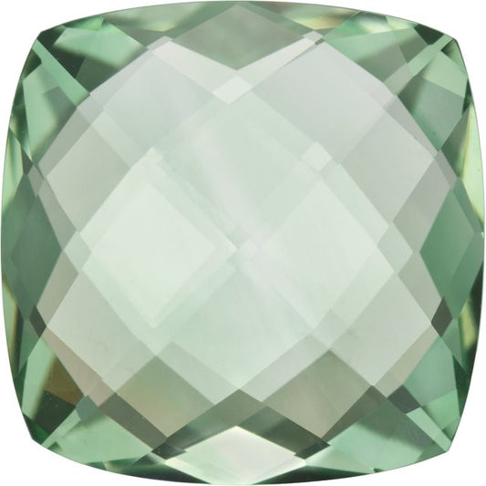 Calibrated Double-sided Checkerboard Cushion A Grade Green Natural Quartz