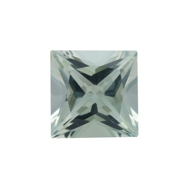 Calibrated Princess Cut Square A Grade Green Natural Quartz