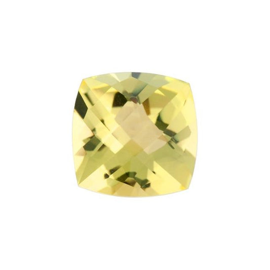 Calibrated Checkerboard Cushion AA Grade Yellow Natural Quartz