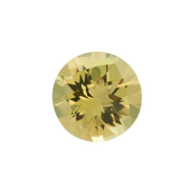 Calibrated Checkerboard Round AA Grade Yellow Natural Quartz